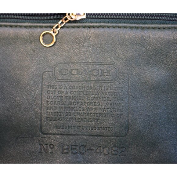 Coach Vintage - Soho Duffle Sac (Weekender) 4082 in Bottle Green, USA 1990s - Picture 3 of 14